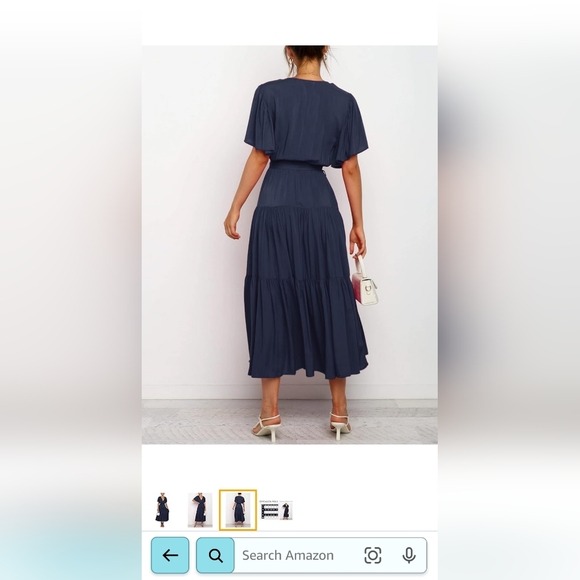 TEMOFON dress size small. Maxi. Blue - Picture 5 of 5